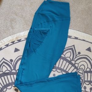 Blue Leggings With pockets